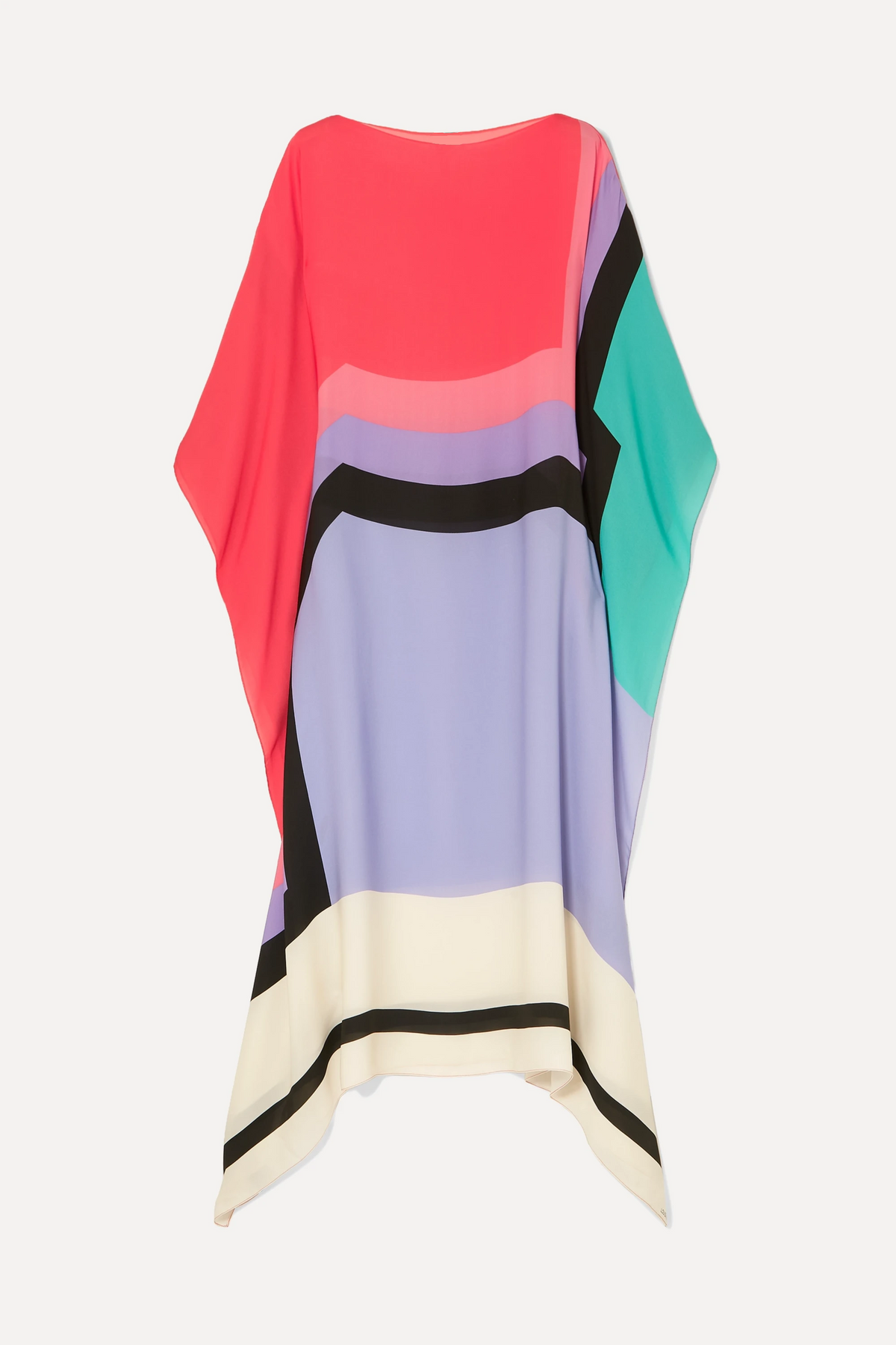 Susan Striped Patchwork Dress with Print