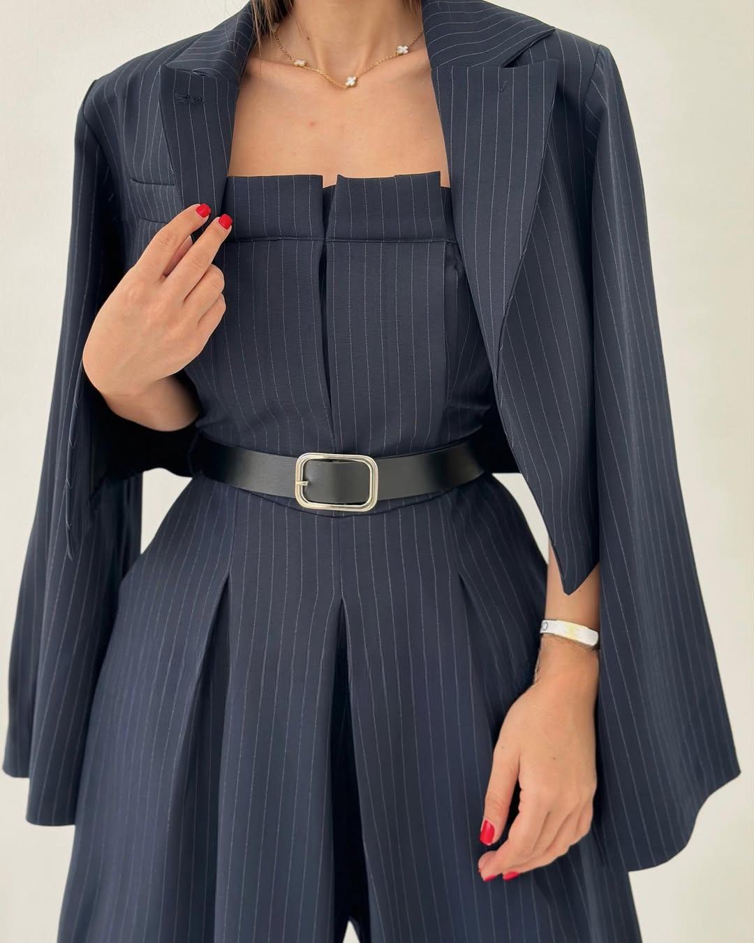 Lauralie | Strapless Blazer-Style Jumpsuit