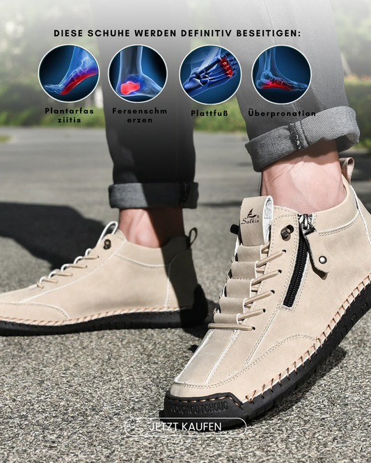 Christian | Nubuck Leather Shoes with Zip