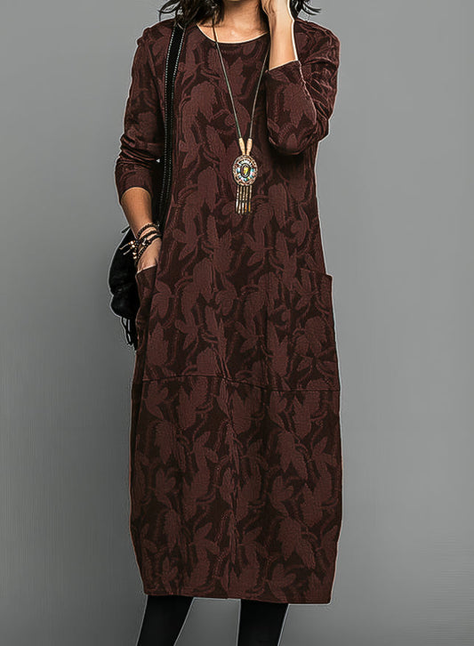 Casual Round Neck Winter Dress