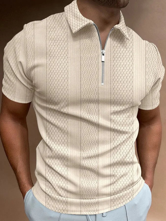 Rocco | Casual Reversible Knitted Jacquard Polo
