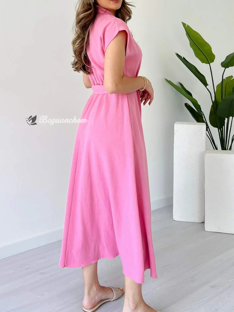 Valeria | Dress with metal ring belt