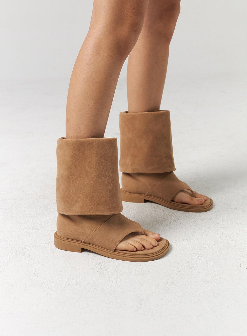 Knee-High Cut Toe Boots CL310