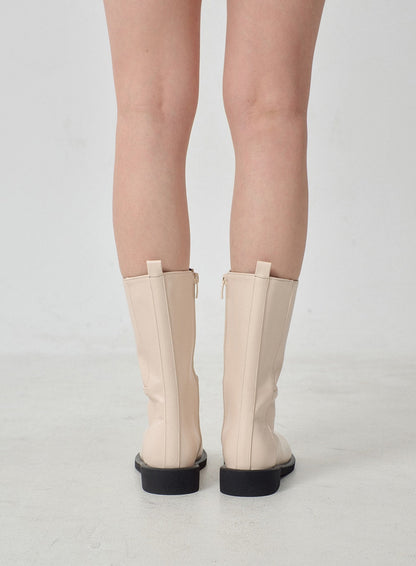 Mid-Calf Side Zip Boots OJ300