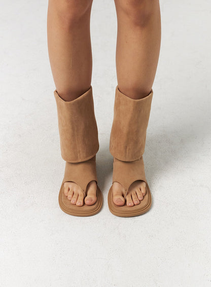 Knee-High Cut Toe Boots CL310