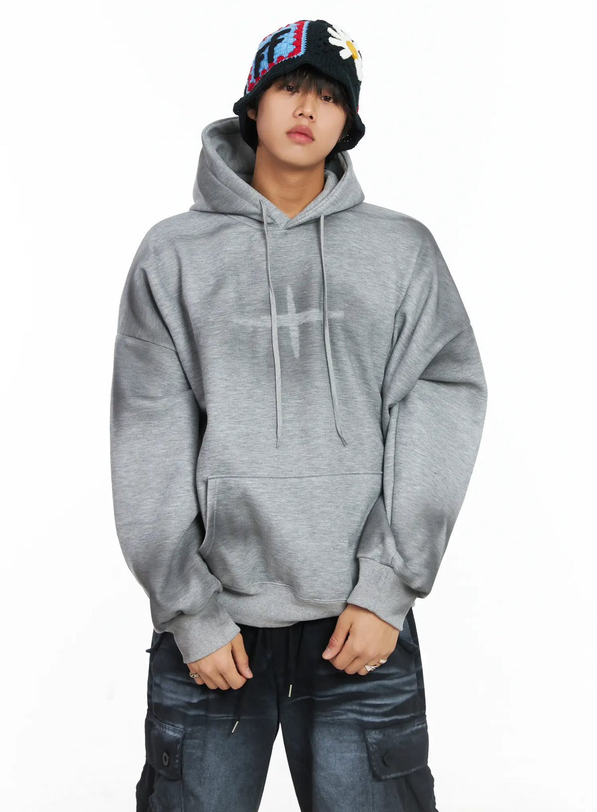 Men's Patch Crochet Beanie IJ512