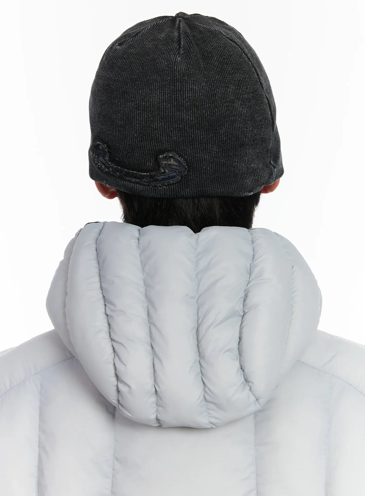 Men's Washed Denim Ribbed Beanie ID511