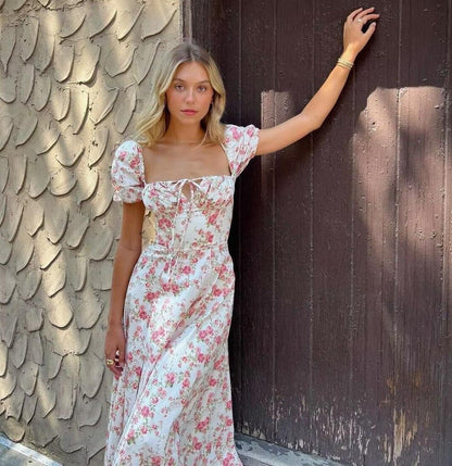 Dress with Floral Pattern