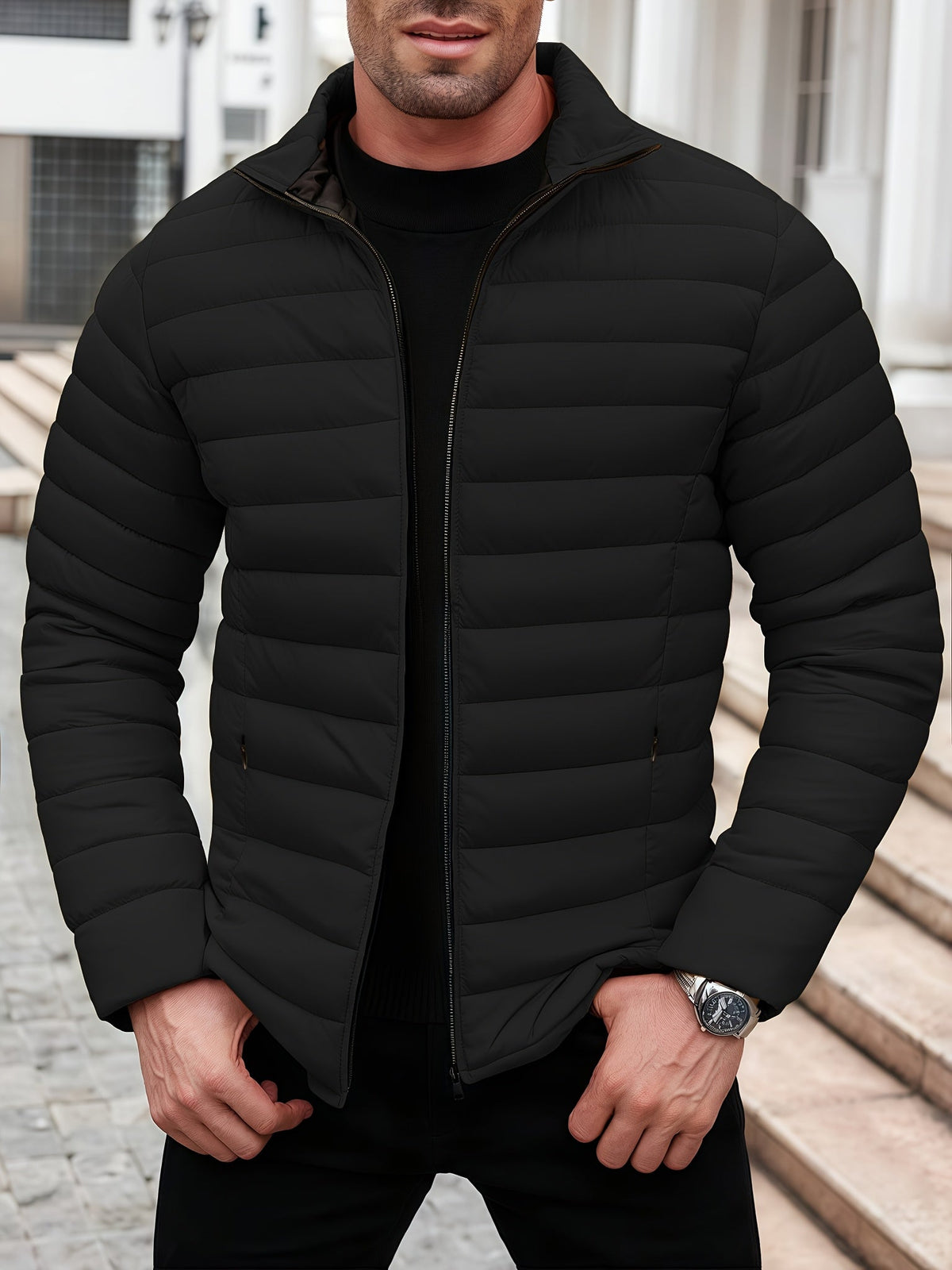Kristian | Quilted Puffer Jacket with Zip