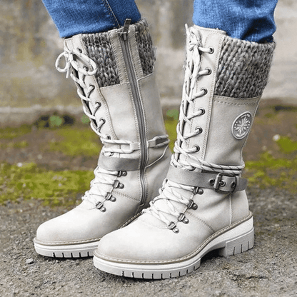 FrostLuxe - Waterproof Lace-Up Boots