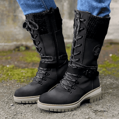 FrostLuxe - Waterproof Lace-Up Boots