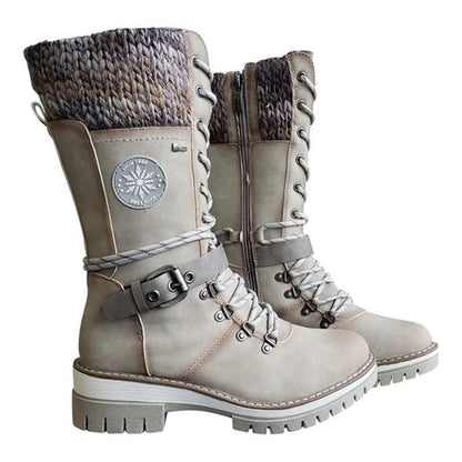 FrostLuxe - Waterproof Lace-Up Boots