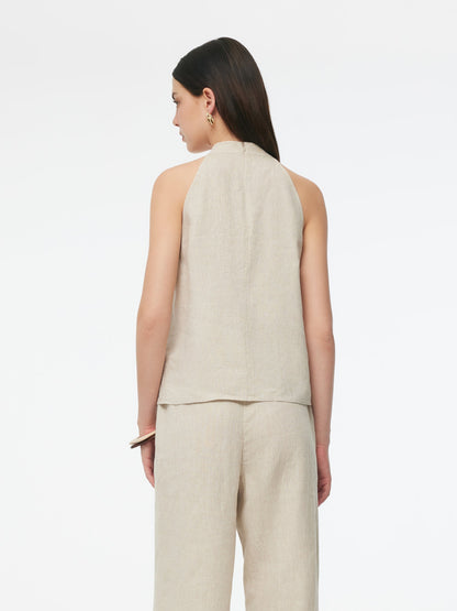 100% Linen Women's Halter Top