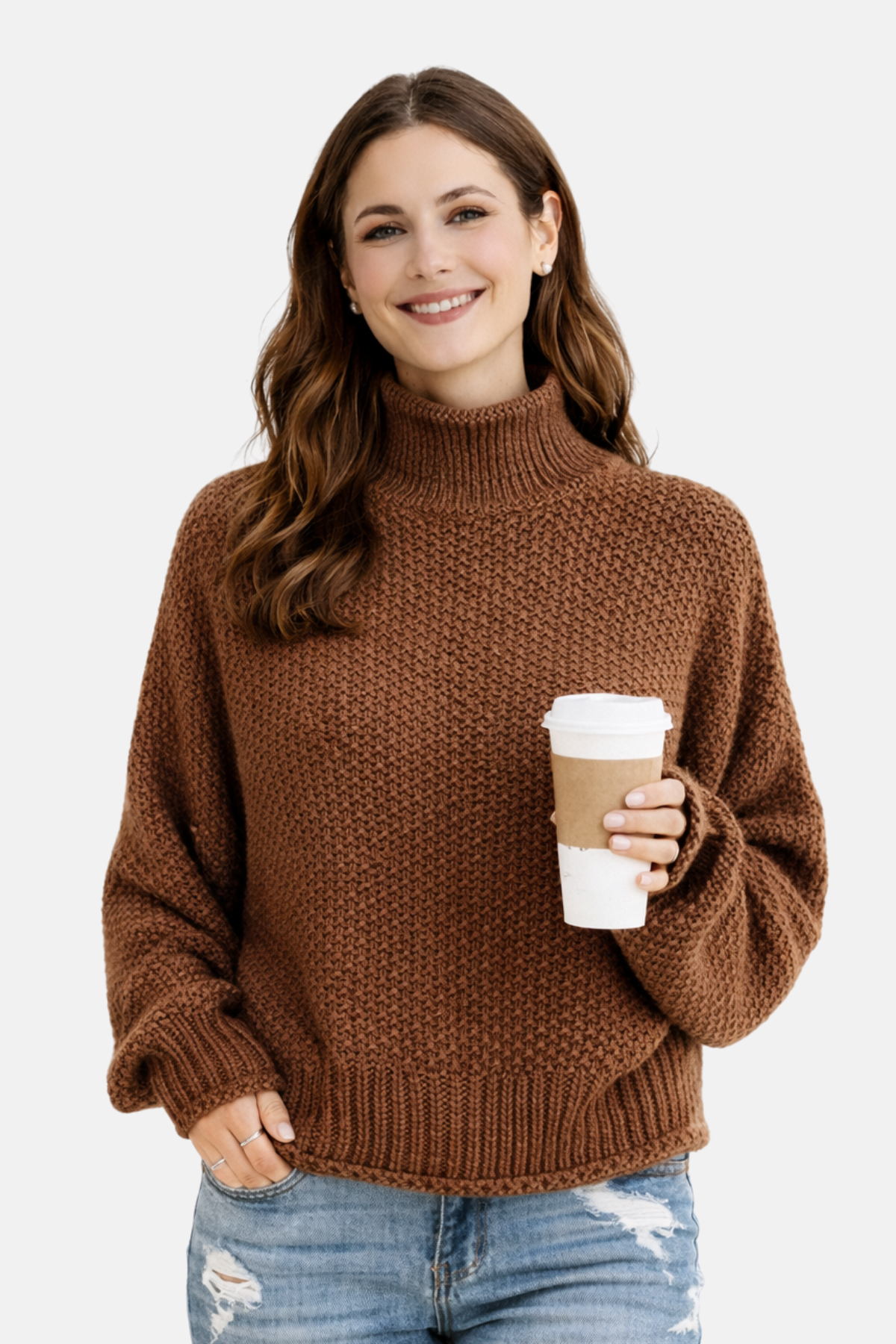 Olivia | High Neck Pullover