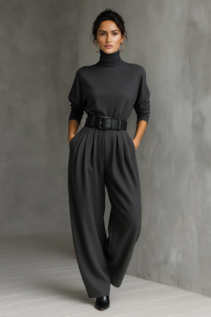 Melian | Jumpsuit with Roll Neck