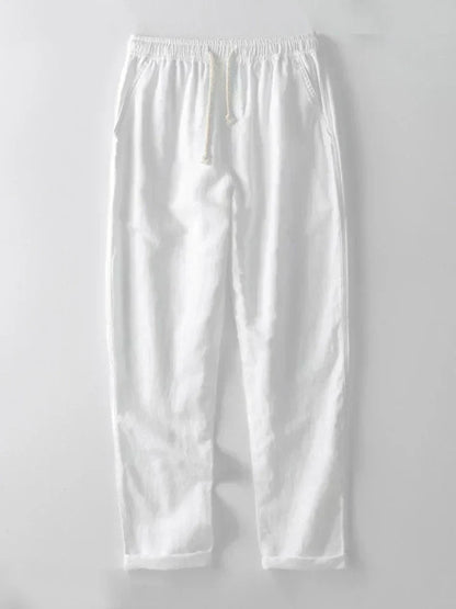 Booker – Linen Blend Shirt with Straight Trousers