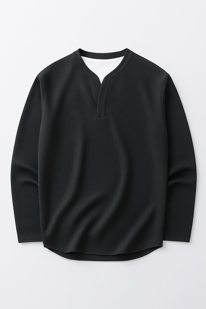 Brogan | Long-Sleeved Henley Shirt with Comfortable Fit
