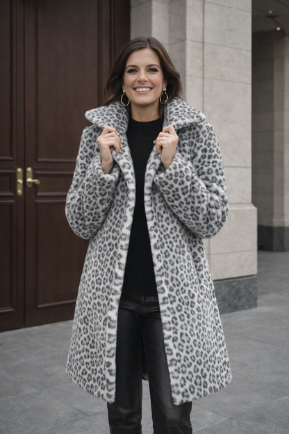 Lima | Leopard Print Midi Jacket