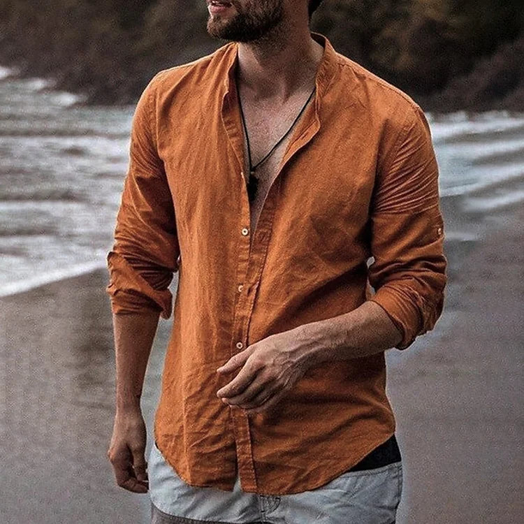 Remo | Relaxed Long-Sleeve Linen Shirt
