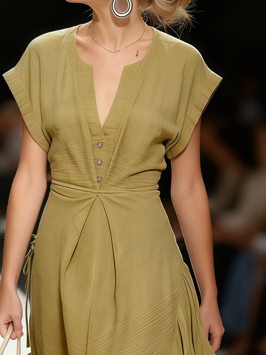 Noemi | Sleeveless V-neck dress