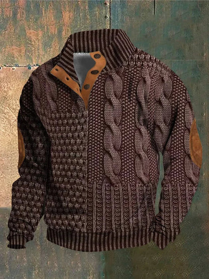 Gwydion | Patchwork Knit Sweater