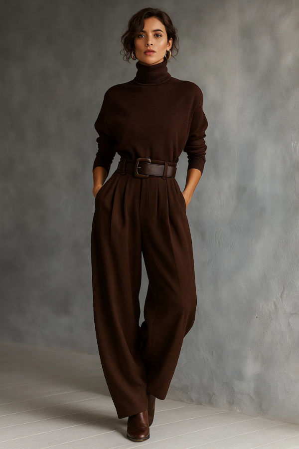 Melian | Jumpsuit with Roll Neck