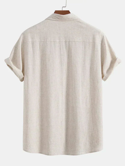 Booker – Linen Blend Shirt with Straight Trousers