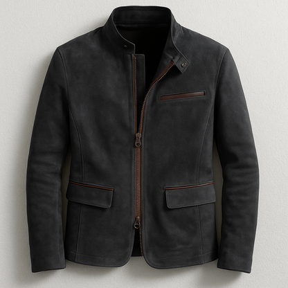 Flame | Suede Jacket with Pockets