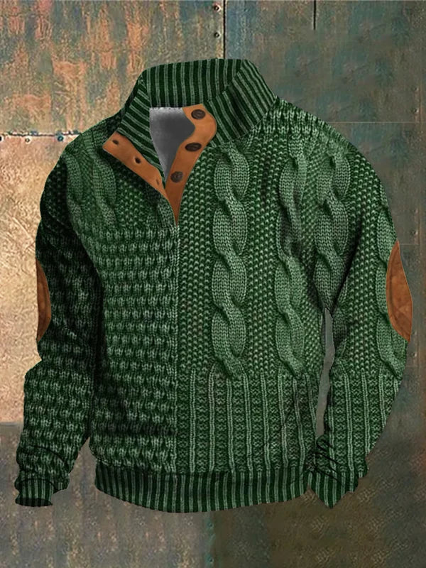 Gwydion | Patchwork Knit Sweater