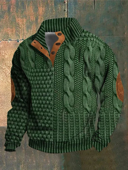 Gwydion | Patchwork Knit Sweater