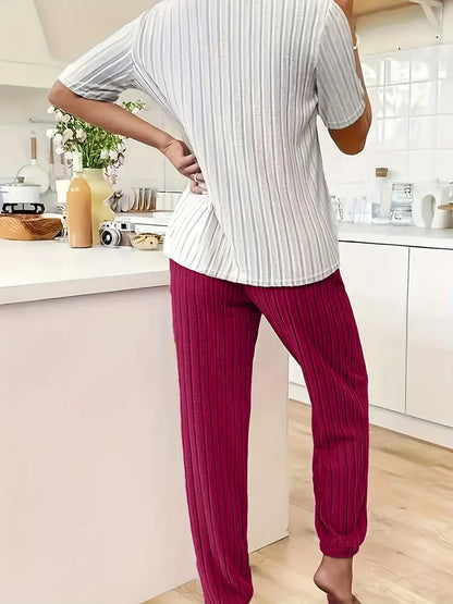 Pyjama Set Amore in Rib Velours