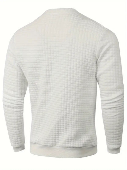 Andreas Herren Pullover – Boho Check, Langarm, Gemütlich