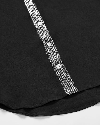 Anne | Casual Top with Sequin Details