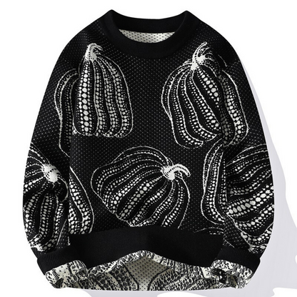 Rinaldo – Casual Knit Sweater in Pumpkin Design