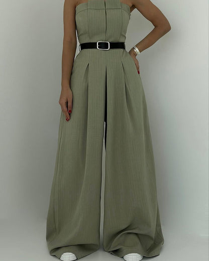 Lauralie | Strapless Blazer-Style Jumpsuit