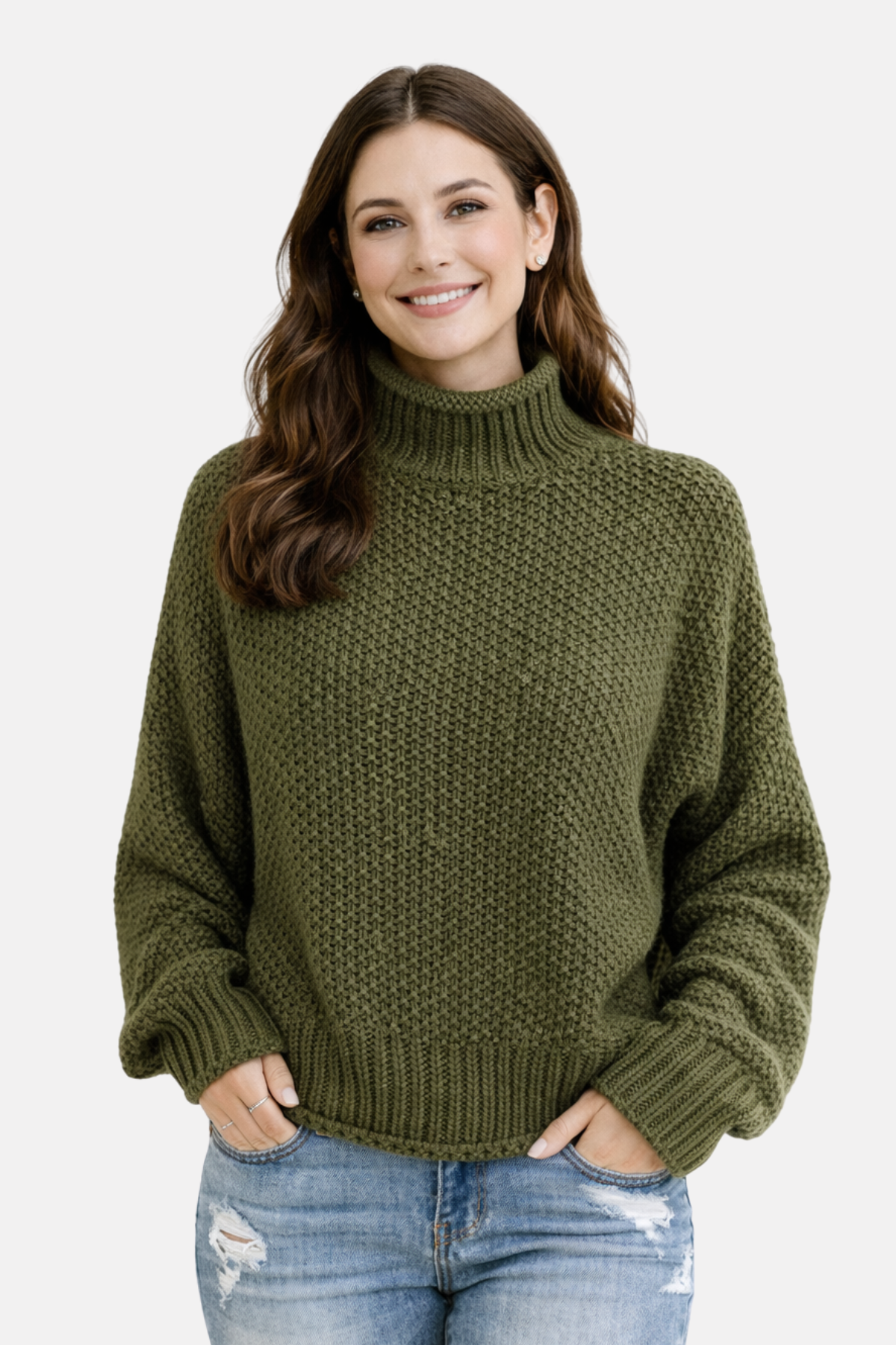 Olivia | High Neck Pullover