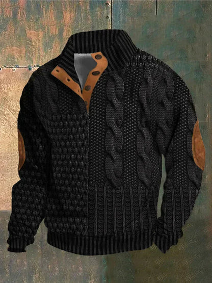 Gwydion | Patchwork Knit Sweater