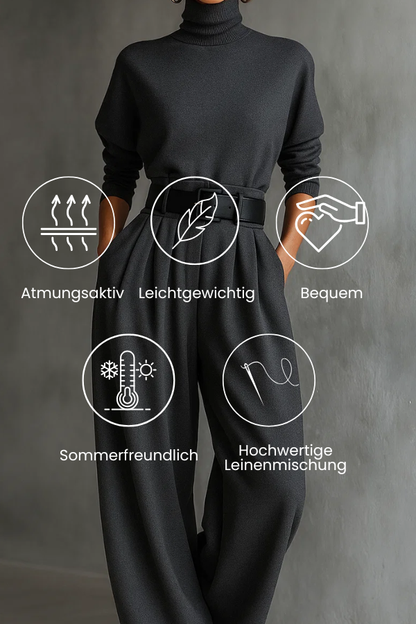 Melian | Jumpsuit with Roll Neck