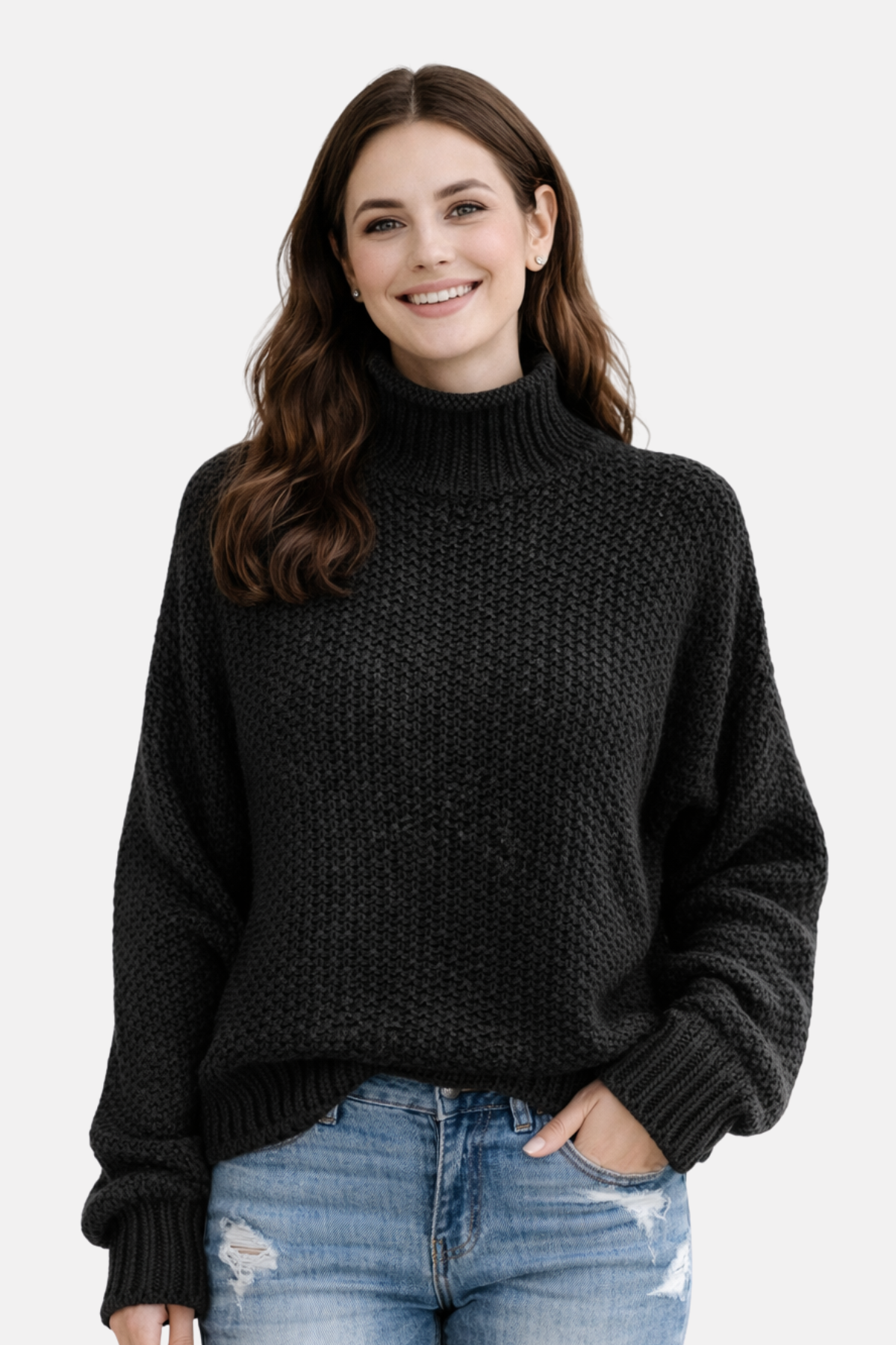 Olivia | High Neck Pullover