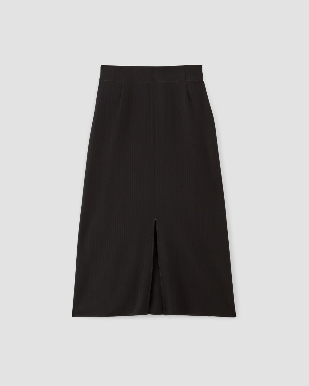 Mini Slip Skirt with Jacquard Belt | Black