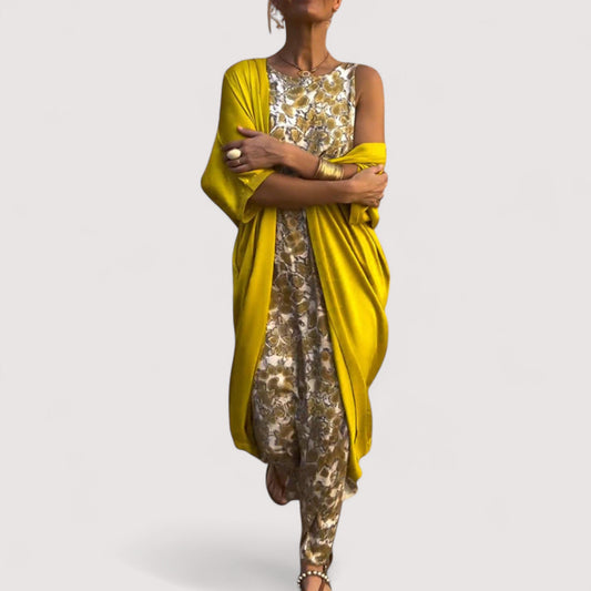 Ladies' Dress Set – With Waistcoat, Elegant & Modern