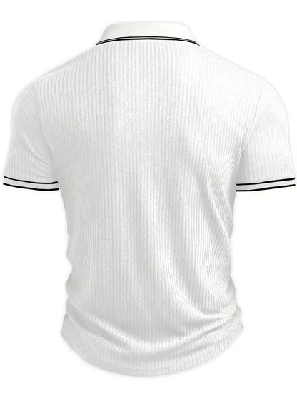 Orestis - Elegant Polo Shirt with Short Sleeves
