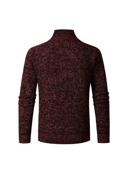 Ingram - Casual Pullover with Stand-Up Collar and Quarter Zip