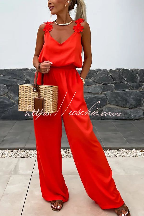 Cosima | Casual Jumpsuit with Embroidery