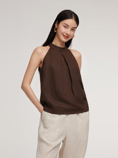 100% Linen Women's Halter Top