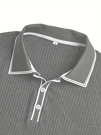 Orestis - Elegant Polo Shirt with Short Sleeves
