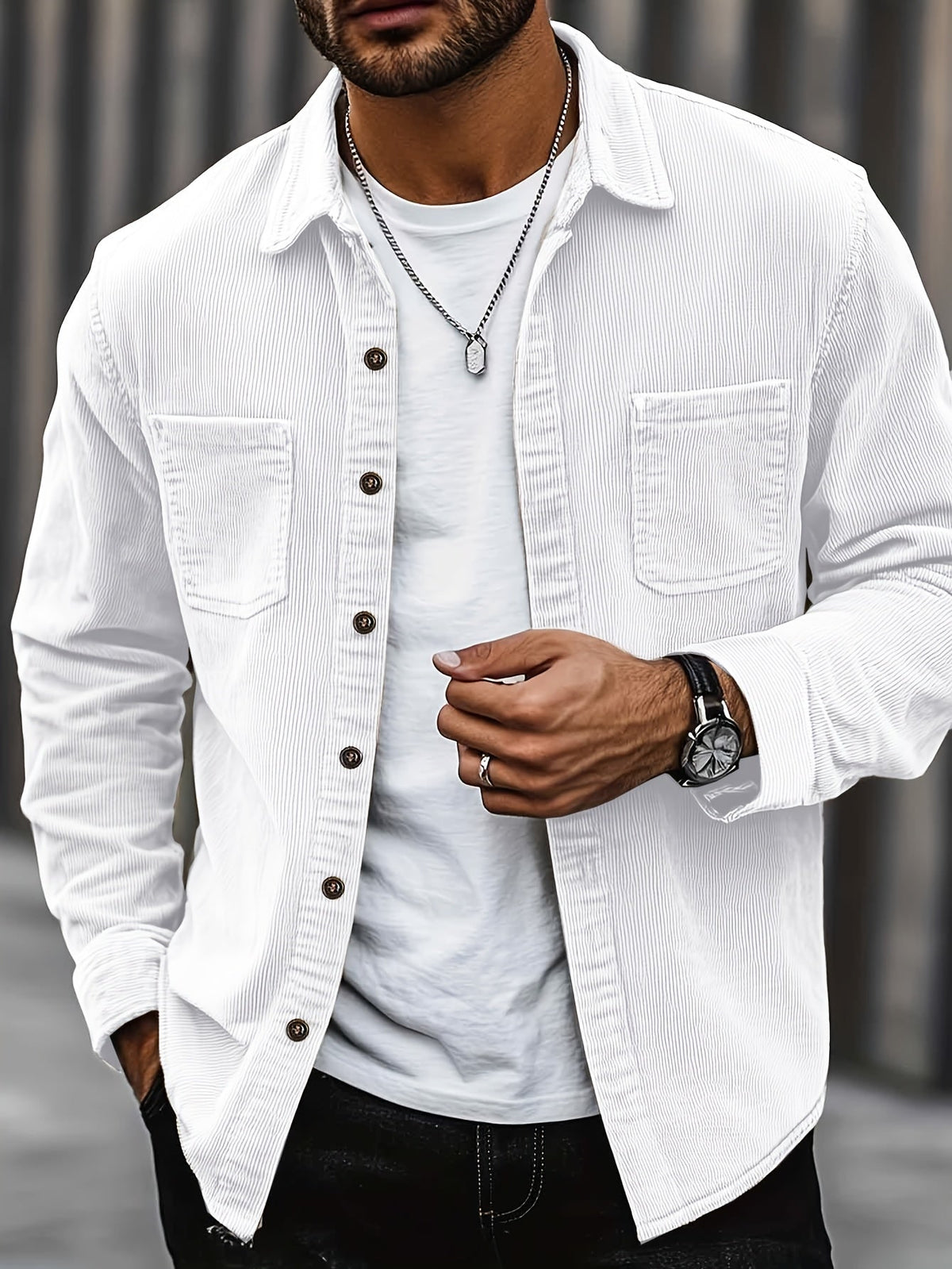 Johan | Men's Cord Shirt Jacket