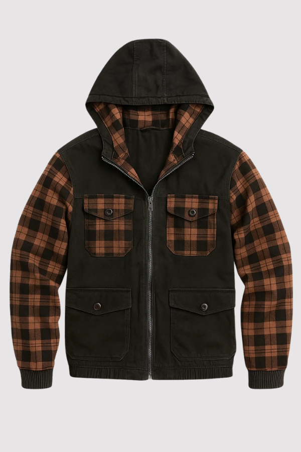 Cameron - Windproof, warm, and cold-resistant men's hooded jacket
