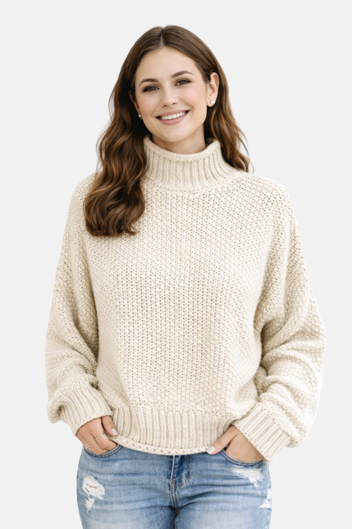 Olivia | High Neck Pullover