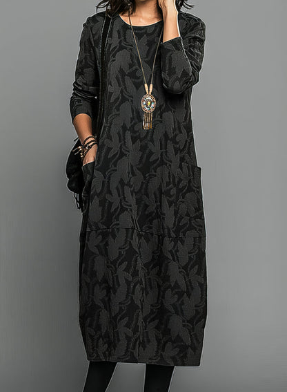 Casual Round Neck Winter Dress